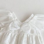 【66-100cm】ロンパース ベビー ホワイト 蝶結び - 画像 (9)
