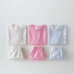 【73-100cm】セットアップ ベビー ハート英字 スポーツ - 画像 (7)