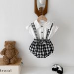 【66-100cm】トップスorサロペット ベビー プリンス チェック - 画像 (7)