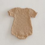 【66-90cm】ロンパース ベビー 無地 シワ加工 伸縮性 - 画像 (6)