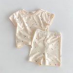 【80-130cm】セットアップ 女の子 コットン 星柄 プリント - 画像 (6)