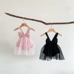 【66-90cm】ロンパース ベビー リボン ワンピース風 - 画像 (24)