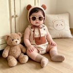【66-90cm】ロンパース ベビー 可愛い 帽子付き