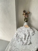【66-90cm】ロンパース or ワンピース ベビー 小花柄 シンプル - 画像 (12)