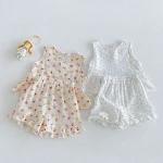【73-120cm】セットアップ ベビー 小花柄orドット - 画像 (4)