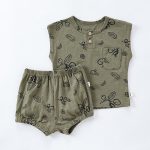 【73-100cm】セットアップ ベビー ノルディック柄物 ノースリーブ - 画像 (3)