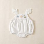 【66-90cm】ロンパース ベビー 可愛い フリル ドット - 画像 (4)