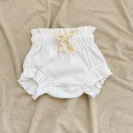 【66-90cm】ロンパース or ボトムス ベビー ノーカラー フリルリーブ - 画像 (7)