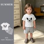 【73-100cm】セットアップ ベビー 可愛い クマ シャツ＆パンツ - 画像 (3)