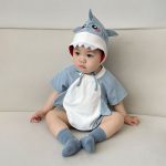 【66-90cm】ロンパース ベビー サメ 変装 かわいい - 画像 (3)