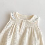 【66-90cm】ロンパース ベビー ブルー 刺繡 可愛い - 画像 (7)