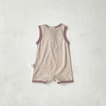 【66-90cm】ロンパース ベビー 韓国風 カラー切り替え オールインワン - 画像 (24)