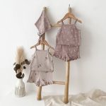 【90-140cm】キャミソールセット 女の子 小花柄 ルームウェア - 画像 (12)