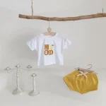 【66-100cm】セットアップ ロンパース ベビー 韓国風 フルーツ柄 - 画像 (4)