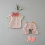 【66-90cm】パンツ or ポロ トップス ベビー 韓国風 ベアーデザイン - 画像 (37)