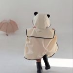 【GOODS】可愛い 帽子付き レインコート - 画像 (4)