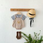 【66-90cm】サロペロンパース ベビー クマ ポケット ワッフル - 画像 (13)