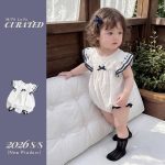 【66-90cm】ロンパース ベビー 可愛い 蝶結び フリル - 画像 (3)