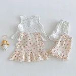 【73-120cm】セットアップ ベビー 小花柄orドット - 画像 (3)