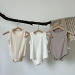 【59-90cm】ロンパース ベビー 韓国風 シンプル - 画像 (3)
