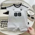【66-90cm】ロンパース ベビー アメリカンスタイル 英字ロゴ - 画像 (16)