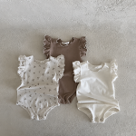 【66-90cm】ロンパース ベビー ストレッチで快適 シンプル - 画像 (3)