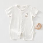【66-90cm】ロンパース ベビー ワンプリント 柔らか - 画像 (3)