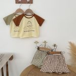 【73-100cm】半袖Tシャツ＆ショートパンツセット ベビー 恐竜 プリント - 画像 (11)