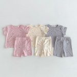 【80-130cm】セットアップ 女の子 コットン 星柄 プリント - 画像 (2)