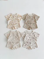 【66-100cm】セットアップ ベビー 小花柄ORレモンワッフル - 画像 (30)
