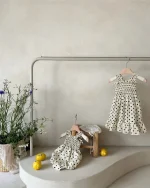 【66-90cm】キャミ ロンパース ベビー ドットor小花柄 - 画像 (16)