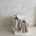 【66-90cm】ロンパースorセットアップ ベビー 柔らか ナチュラル - 画像 (4)