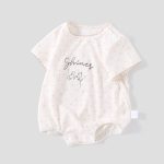 【66-90cm】ロンパース ベビー 柔らかい ドット シンプル - 画像 (5)