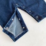 【66-90cm】ワンピースorサロペット デニム クマロゴ ベビー服 - 画像 (20)