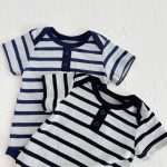【66-90cm】ロンパース ベビー 爽やか ボーダー - 画像 (12)