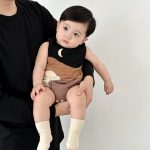 【66-80cm】ロンパース ベビー カラーバリムーン柄 - 画像 (8)