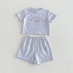 【80-130cm】2点セット 女の子 韓国雰囲気 リボン プリント - 画像 (15)