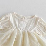 【66-90cm】ロンパース ベビー 柔らか レースプリンセス - 画像 (9)