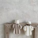 【66-90cm】ロンパースorセットアップ ベビー 柔らか ナチュラル - 画像 (8)