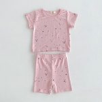 【80-130cm】セットアップ 女の子 コットン 星柄 プリント - 画像 (13)