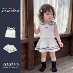 【73-100cm】セットアップ ベビー セーラー ノースリーブ - 画像 (3)
