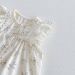 【66-90cm】 オールインワン ベビー フラワー柄 フリル - 画像 (10)