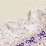 【59-90cm】ロンパース ベビー リボン パフスリーブ - 画像 (11)