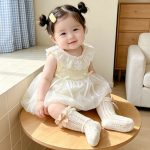 【66-90cm】ロンパース ベビー ふわふわ リボン - 画像 (12)