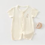 【66-90cm】ロンパース ベビー ワンプリント 柔らか - 画像 (4)
