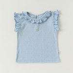 【73-100cm】セットアップ ベビー フリル くだもの刺繍入り ノースリーブ - 画像 (10)