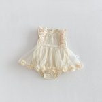 【66-90cm】ロンパース ベビー ローズ フリル かわいい - 画像 (6)