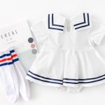 【66-90cm】ロンパース ベビー セーラー風 可愛い - 画像 (4)