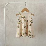 【66-100cm】ワンピース ベビー 小花柄 ノースリーブ - 画像 (8)