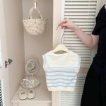 【73-100cm】トップス ベビー セーラー 折り襟 ボーダー - 画像 (10)
